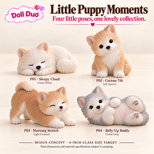 Muñeca de Silicona de Cuerpo Completo Personalizada, Mini Muñeca Elástica con Forma de Cachorro, Juguete Sensorial para Aliviar el Estrés, Regalo de Navidad Personalizado para Niños - Product Image 1