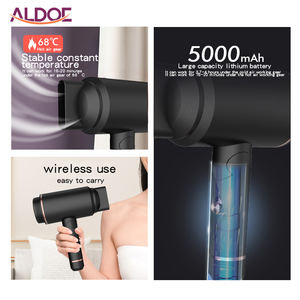 Secador de pelo iónico portátil profesional para el hogar, uso en Hotel, recargable, inalámbrico, secador de pelo inalámbrico en blanco, <span class=keywords><strong>inglés</strong></span>, 400W ROHS - Product Image 5