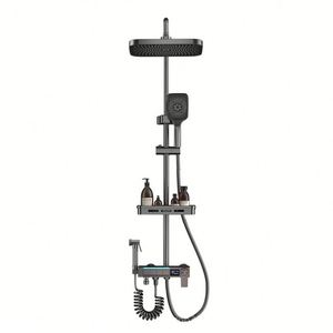 Nuevo Diseño de Sistema de Ducha Digital para Baño con Mezclador de Latón Expuesto y Cabezal de Ducha Tipo Lluvia - Product Image 2