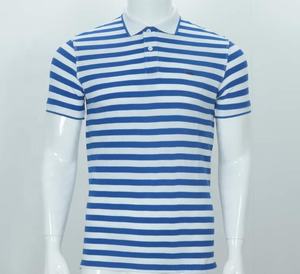 2025 nouveauté hommes 100% coton pour Polo motif solide conception personnalisée Logo usine fabrication rayé pour Polo Sh - Product Image 4