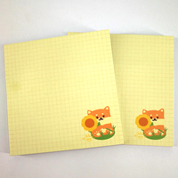 Bloc-notes personnalisé de haute qualité, bloc-notes de dessin animé, notes autocollantes