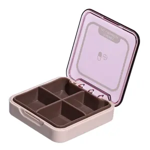 Medicine Storage Box Organizer Portable Pocket Pill Box Travel Vitamin Storage Case