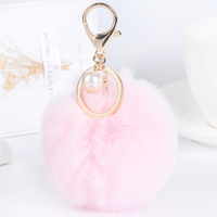 Porte-clés en peluche de dessin animé pour femmes de luxe, artisanat en émail fait à la main avec ours et trèfle à quatre feuilles, forme 3D, pendentif en fourrure