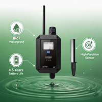Vente en gros WES OEM LoRa 4G Moniteur de niveau de liquide sans fil IP67 Étanche Sonde de profondeur d'eau submersible pour l'irrigation intelligente des fermes