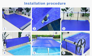 Couverture de piscine solaire Damary personnalisée de haute qualité, en matériau PE, sécurité 400/500 microns - Product Image 6