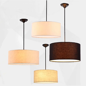 Luminaire japonais Wabi-Sabi moderne minimaliste 3000K nordique en <span class=keywords><strong>tissu</strong></span> cylindrique Lustre salle à manger Hôtel Restaurant <span class=keywords><strong>Suspension</strong></span> - Product Image 5