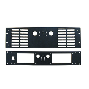 CNC gia công dịch vụ tùy chỉnh nhôm phía trước bảng điều khiển âm thanh faceplate Power <span class=keywords><strong>Amplifier</strong></span> Panel - Product Image 3
