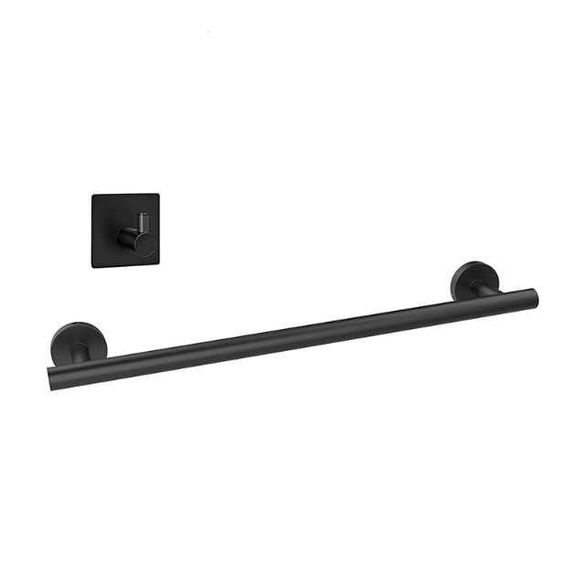 Set 2 pezzi barra singola nera 40CM