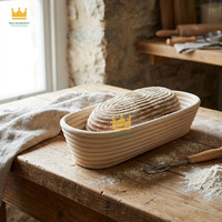 Panier de levage rond en silicone pour pain au levain, avec doublure, pour Brotform - Vente en gros