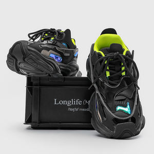 Zapatillas deportivas gruesas para hombre de alta calidad con absorción de impactos elástica, para correr, entrenamiento al aire libre, baloncesto, con LOGO personalizado. - Product Image 3