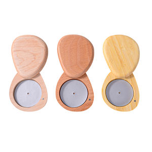 Innovation Emballage cosmétique écologique Coussin de luxe Fond de teint vide Boîtier compact rond en métal blush magnétique - Product Image 1