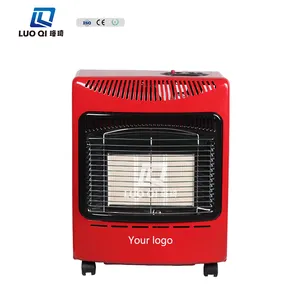 Good quality cheap portable living gas room heater piezo ignition 4 wheels mini copper valve body ODS gas heater