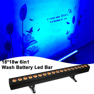 Proyector LED Grace 18*18w 6en1 RGBWA UV con Batería de 12000mAh, WiFi, DMX512 Inalámbrico - Product Image 4