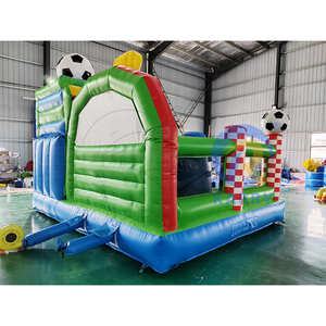 Château gonflable combiné sur le thème des champions de football avec toboggan, aire de jeux extérieure pour fêtes et <span class=keywords><strong>location</strong></span> commerciale - Product Image 5