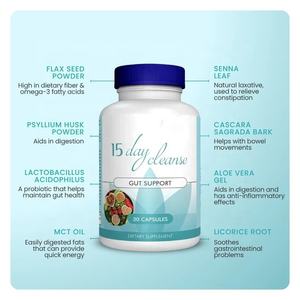 Complément alimentaire de détoxification pour le nettoyage de l'intestin, à base de prune de <span class=keywords><strong>rat</strong></span>, pour le dropshipping sur Shopify, capsules de soutien pour le nettoyage de l'intestin de 15 jours - Product Image 3