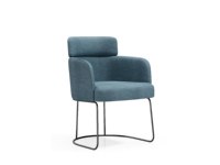 Canapé de réception pour petit hôtel, vente en gros, standard, 3-4 places, design en forme de lune, canapé en tissu pour hall d'hôtel et espaces publics