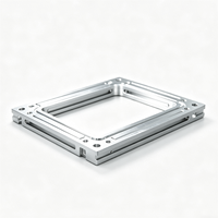 Bloques deslizantes ranurados de acero inoxidable con marco cuadrado y tornillo moleteado, piezas de precisión para maquinaria de automatización médica, OEM disponible
