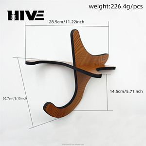 Holz-Gitarrenständer Installationsfrei, Tragbarer Holz-Gitarrenständer, Aufrechter Gitarrenständer für den Heimgebrauch zur Wandmontage - Product Image 2