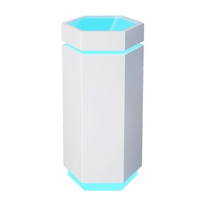 Expositor Comercial Iluminado <span class=keywords><strong>de</strong></span> Forma Irregular Cuadrada Hexagonal, Mueble <span class=keywords><strong>de</strong></span> Exhibición, Mostrador <span class=keywords><strong>de</strong></span> Isla - Product Image 1