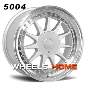 Rep 5004 Chinese Alloy wheels Supplier VIA JWL car wheels for E30/e34/e36/e38/e28 17inch staggered SML