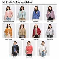 Jaket Bulu Angsa Putih Ringan Wanita dengan Logo Kustom, Mantel Puffer Berlapis untuk Musim Dingin dan Awal Musim Semi, Pakaian Luar Ruangan