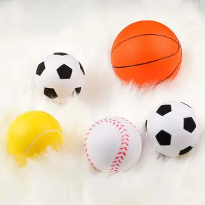 Balle de sport en mousse souple pour enfants, jouet de basket-ball de 2.5 pouces, balle de sport à thème de fête, jouets fidget