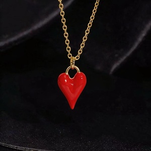 Collar Personalizado con Corazón y Circonita Roja Clásica para <span class=keywords><strong>Mi</strong></span> <span class=keywords><strong>Hija</strong></span> - Product Image 5