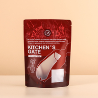 Pochette personnalisée en aluminium refermable, anti-odeur, avec fermeture éclair, en Mylar, pour emballage alimentaire