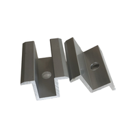 Support de fixation de panneau solaire YZ Solar Mid End Clamp, structure photovoltaïque en plein champ, aluminium anodisé, installation rapide, TUV/CE/ISO