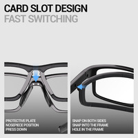 Lunettes de sport de basketball avec monture à verres correcteurs intégrés, ultra légères, équipées d'une sangle de tête réglable