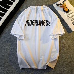 Camisa básica de algodón puro para hombre para verano <span class=keywords><strong>Camiseta</strong></span> de manga corta de diseño simple con <span class=keywords><strong>interior</strong></span> de color sólido 100% tela de punto - Product Image 2