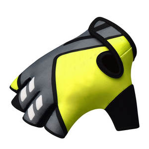 Guantes de Levantamiento de Pesas de Medio Dedo en Cuero con Correa Ajustable - Color/Logotipo Personalizable, Ligeros, Transpirables, Unisex, para Gimnasio y Fitness - Product Image 3