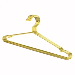 XUNZE venda quente 45CM Grande quantidade em estoque Gold Metal Hanger barato para limpeza a seco venda barata