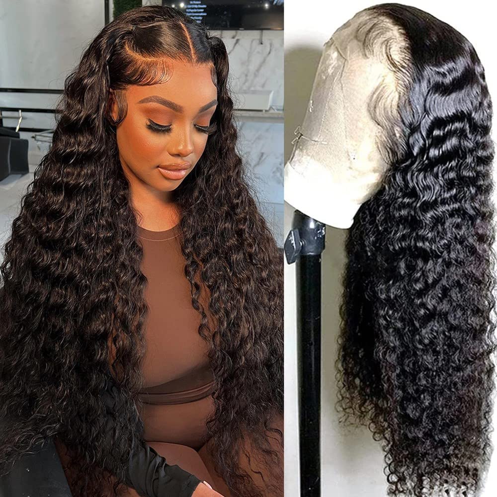 Water wave 13*4 Transparent lace front wig