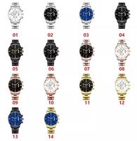 Montre Homme Tendance en Acier Inoxydable, Montre-Bracelet de Luxe à Quartz avec Calendrier, Montres d'Affaires pour Homme, Horloge Montre Homme