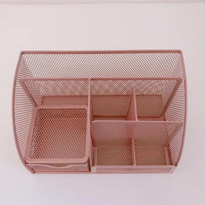 Sam Fournitures Scolaires De Bureau Ensemble De Bureau En Or <span class=keywords><strong>Rose</strong></span> En Métal Fixé Au Mur de Fil Suspendu Organisateur De Bureau - Product Image 1