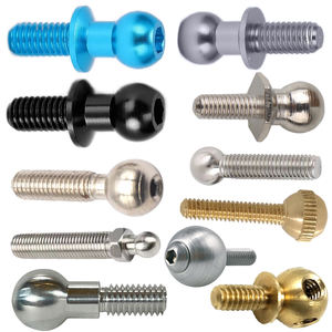 अनुकूलित सार्वभौमिक कार्बन स्टील स्टेनलेस स्टील 360 रोटरी बॉल हेड स्क्रू 1/4 स्क्रू M2-M26 बॉल हेड स्क्रू - Product Image 1