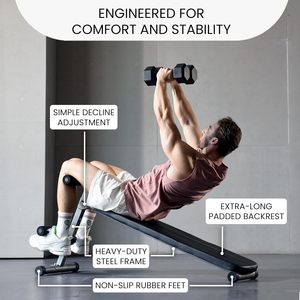CZFIT Space Saving Multifunctional Home Gym Equipment for Sit-Ups, <b>Dumbbell</b> Workout, Core Training and Strength Exercise - Product Image 3