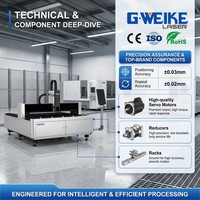 Machine de découpe laser à fibre 2KW à table unique avec commande Cypcut et servomoteur Yaskawa pour le métal, prenant en charge les formats AI/PLT