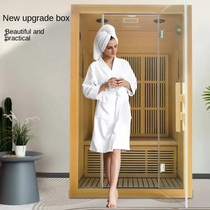 ห้องซาวน่าแบบเดี่ยวพร้อมแผงควบคุมคอมพิวเตอร์นึ่งแห้งไฟฟ้าแบบทันสมัย - Product Image 4