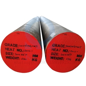 פלדת סגסוגת מגולגלת חמה <span class=keywords><strong>34CrNiMo6</strong></span> <span class=keywords><strong>DIN</strong></span> 1.6582 בר עגול - Product Image 1