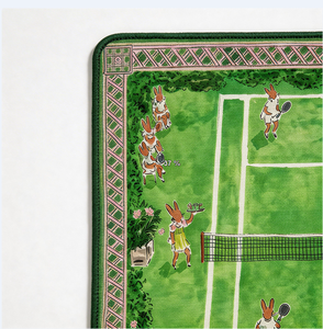 Tapis <span class=keywords><strong>de</strong></span> Mahjong Américain Motif Lapin Mignon Design Tennis Antidérapant Imperméable Pliable Portable Housse <span class=keywords><strong>de</strong></span> Table <span class=keywords><strong>de</strong></span> Mahjong pour la Maison et le Camping - Product Image 3