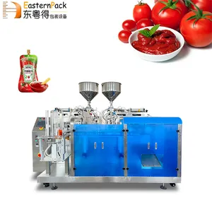 Multi-Function Cow Milk Sugar Sauce Fruit Juice Tomato Paste Liquid Premade Bag Packing Machine Small Bag