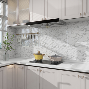 DUUEIHHUER autoadhesivo Peel Stick Backsplash <span class=keywords><strong>vinilo</strong></span> <span class=keywords><strong>cocina</strong></span> blanco negro mármol papel pintado moderno impermeable extraíble <span class=keywords><strong>encimera</strong></span> - Product Image 3