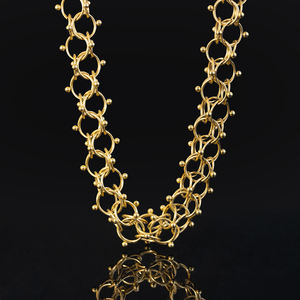 Bracciale a Catena Intrecciata Audace a Lanterna da 15mm Set di Gioielli Massicci da 19mm Collana da Uomo in Acciaio Inossidabile e Oro 18K di Nuova Moda per Donna - Product Image 5