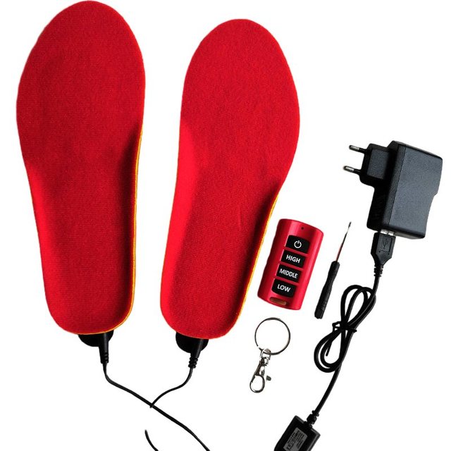 USB Heated Insoles Electric Shoe Insoles Rechargeable Foot Warmers Winter Thermal Insoles Rapid Heating Long Lasting Battery