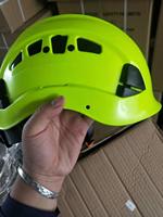 Casco de seguridad para escalada al aire libre, con orificios de aire, color rojo, para rescate, ANZI, tipo I, Clase E