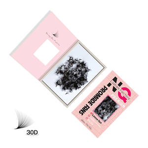 Extensions de cils en soie douce avec logo personnalisé NQ, extensions de cils coréennes jet black CC pour un volume super jet black, extensions de cils en cachemire mat - Product Image 5