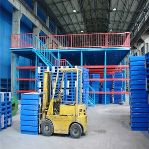Heavy Duty <strong>Steel</strong> <strong>Shelving</strong> Supported Mezzanine Rack Multi-Level Storage Platform with Metallic <strong>Shelves</strong> - Product Image 3