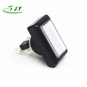 Bouton LED rectangulaire en plastique avec prise EU JY pour borne d'arcade et console de <span class=keywords><strong>jeu</strong></span> vidéo - Product Image 1